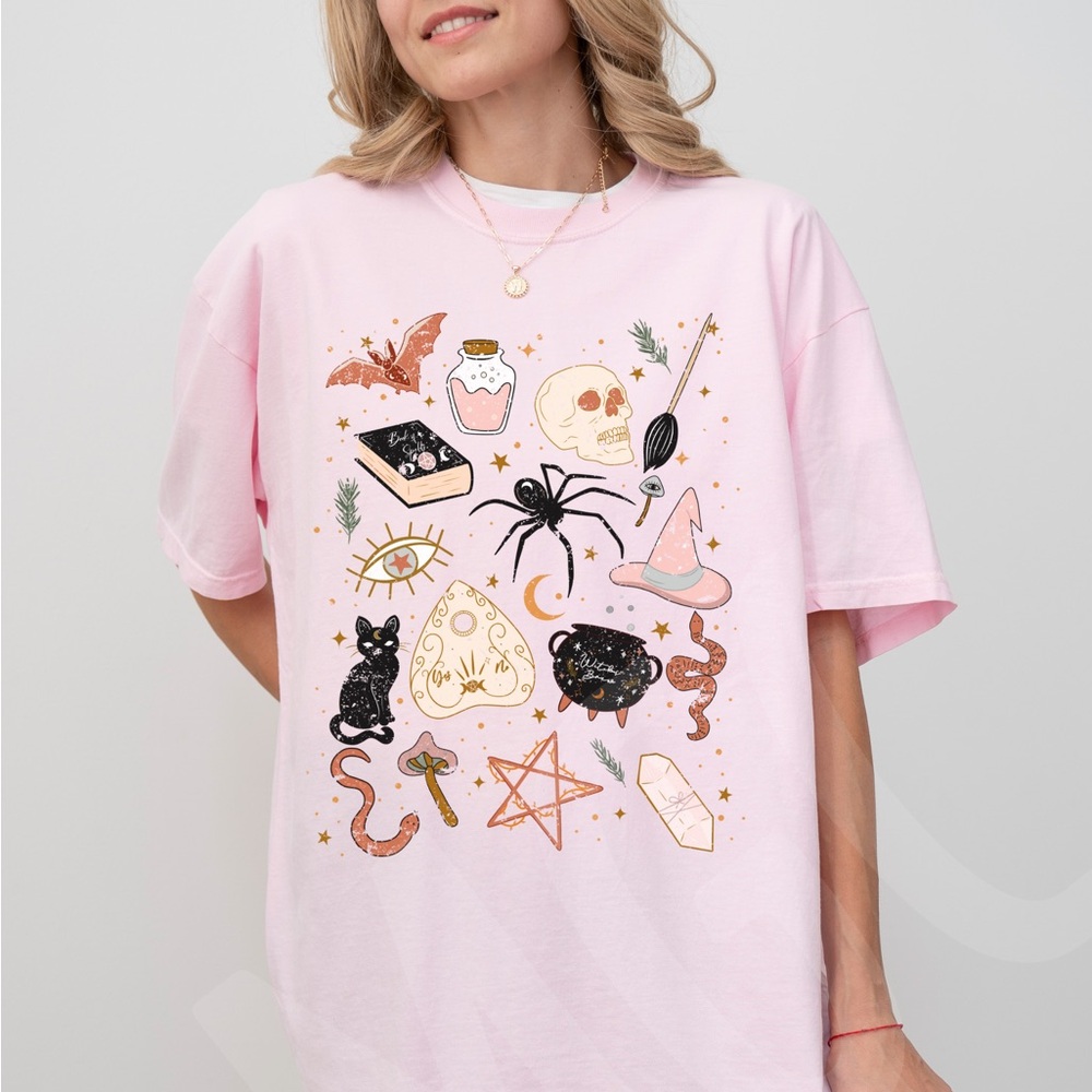 Comfort Colors Halloween Doodles Graphic Tee